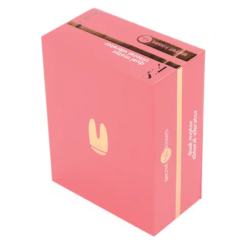 Secret Kisses Dual Motor Clitoral Vibrator in Coral
