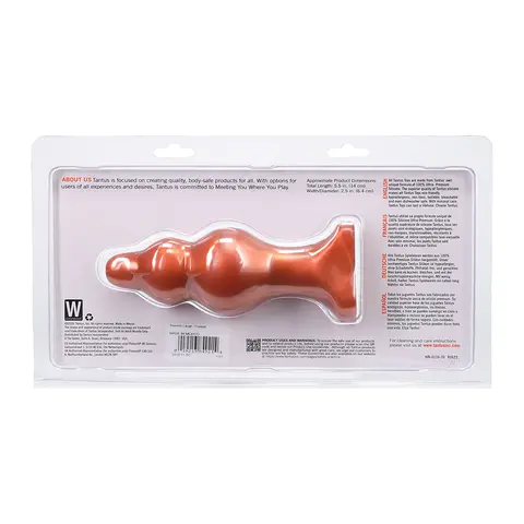 Tantus Severin Large Super Soft Anal Plug Copper