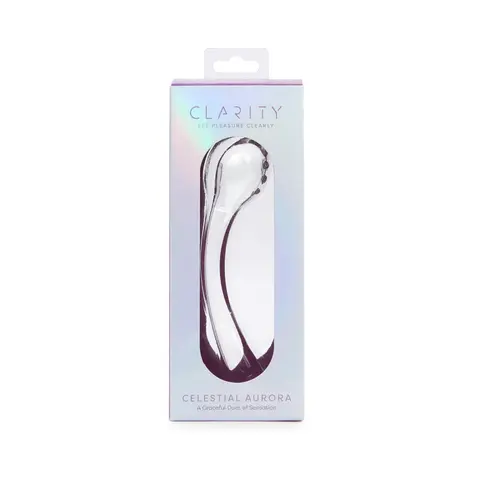 Clarity Celestial Aurora Glass Dildo