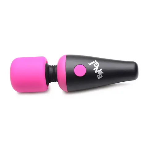 BANG! 10X Vibrating Mini Silicone Wand in Pink
