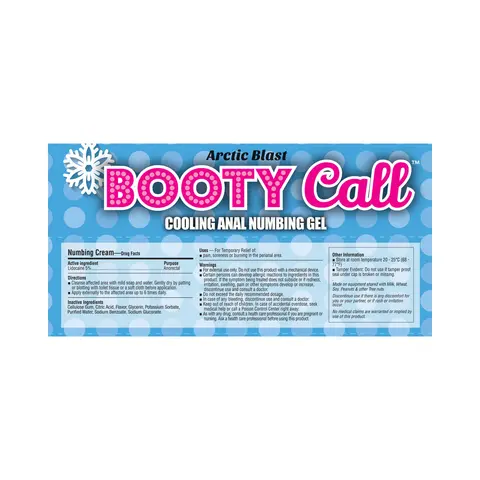 Booty Call Anal Numbing Gel Cooling 1.5 oz.