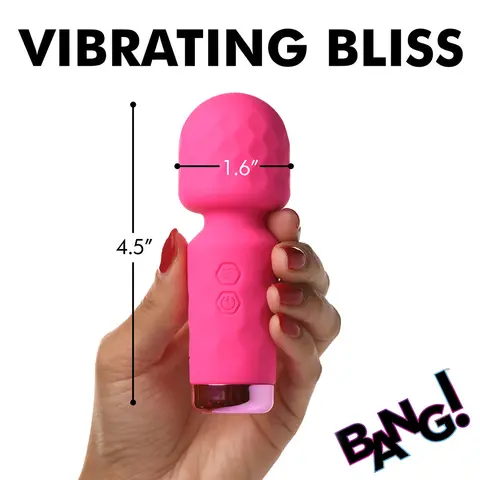 BANG! 10X Mini Silicone Wand in Pink