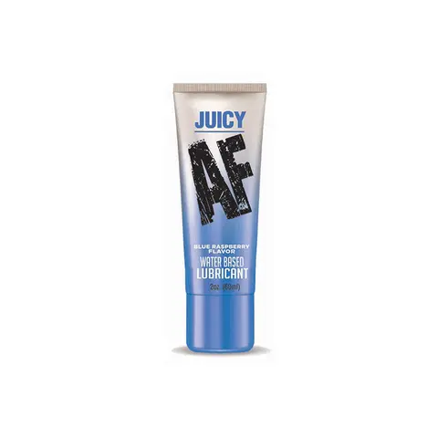 Juicy AF Water Based Lubricant Blue Raspberry 2 oz.