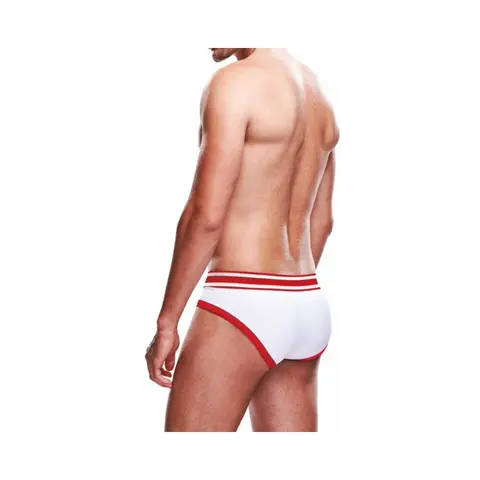 Prowler Brief White/Red S