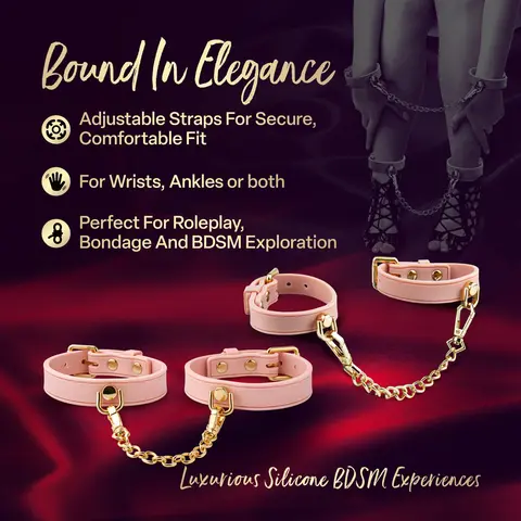 Temptasia Ardor Wrist & Ankle Restraints in Pink