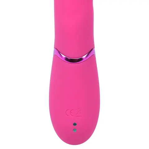 VIVE Fiore Rechargeable G-Spot Air Wave and Tapping Flared Clit Stimulator in Pink