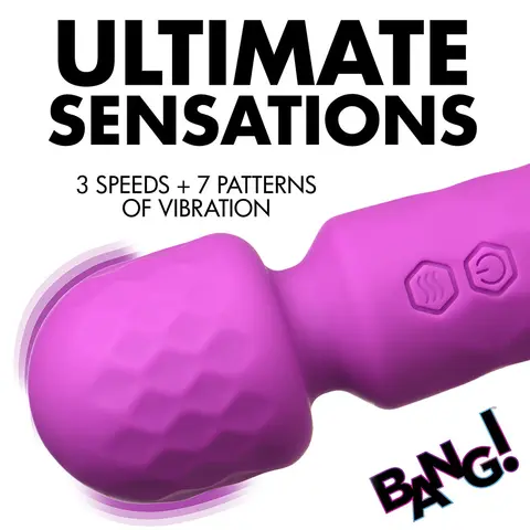 BANG! 10X Mini Silicone Wand in Purple