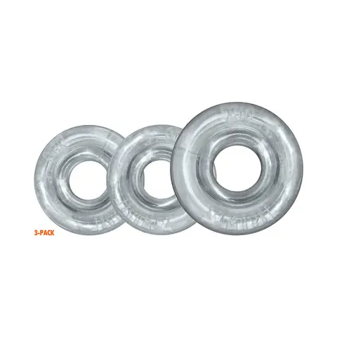 Oxballs Rimringz Multi Size 3-Pack in Clear