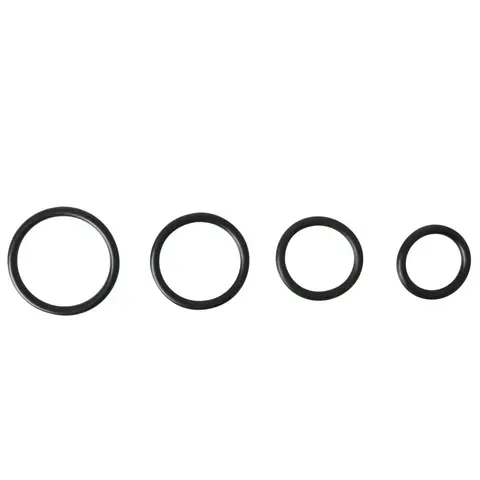 Sportsheets Rubber O-Ring 4-Pack Black