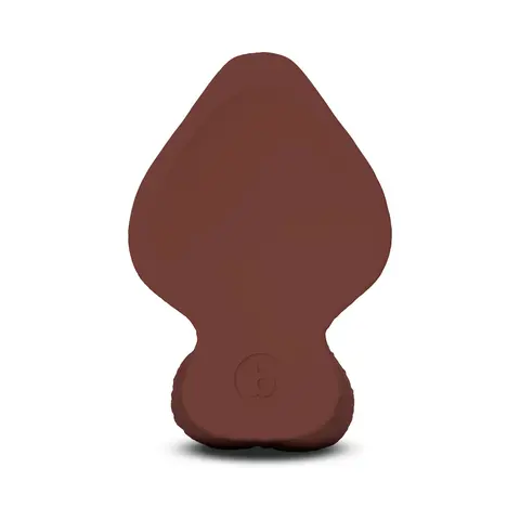 b-Vibe Slipskin Realistic Silicone Dildo 6 in. Girthy in Brown