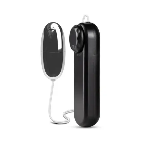 B Yours Silver Power Bullet Remote-Controlled Egg Vibrator Black