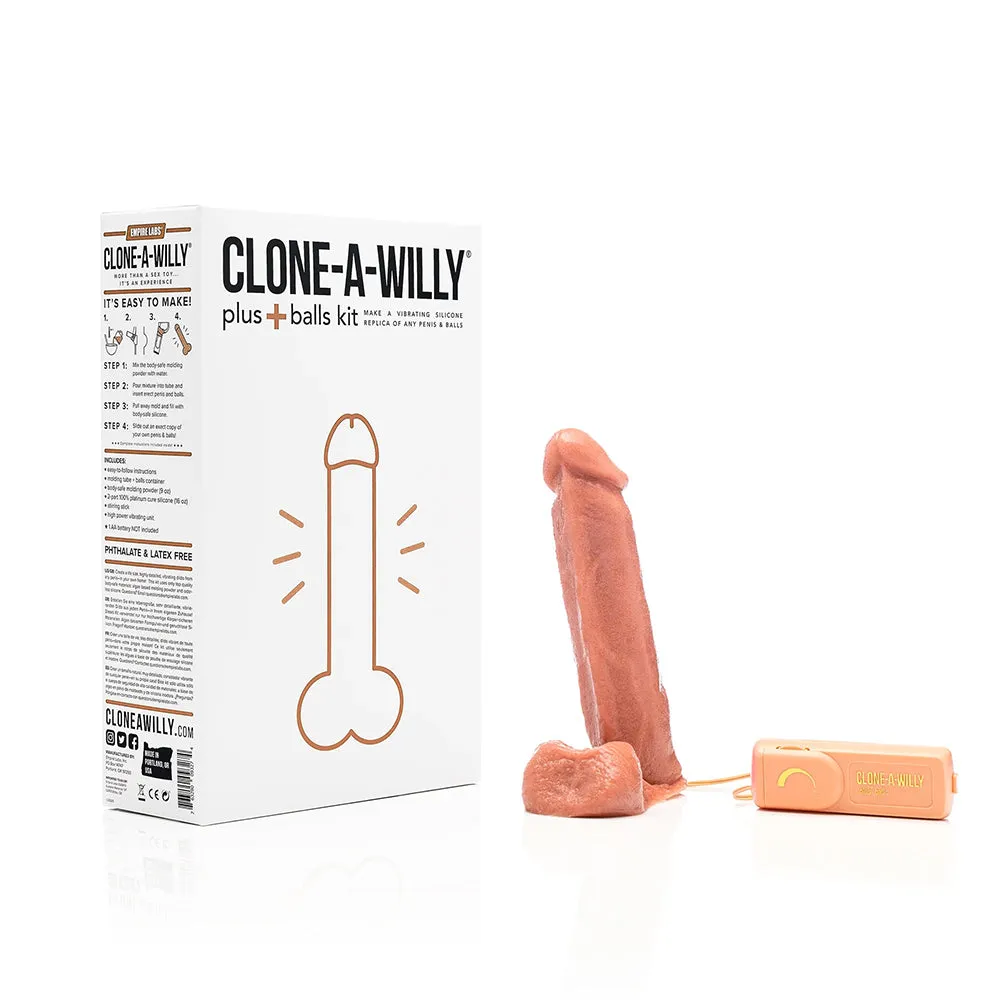 Clone-A-Willy Plus with Balls Medium Skin Tone