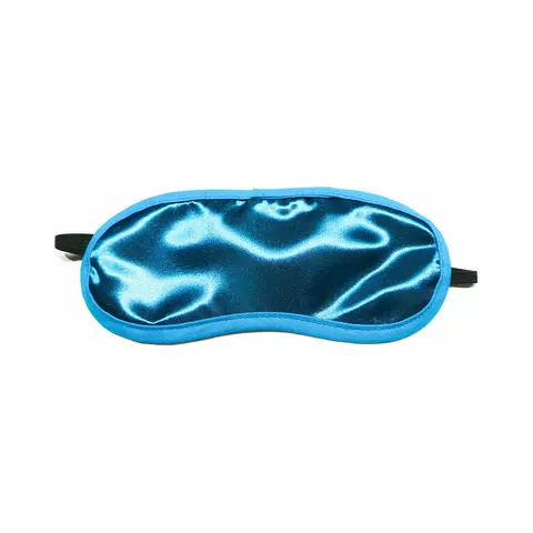 Satin Eye Mask in Aqua