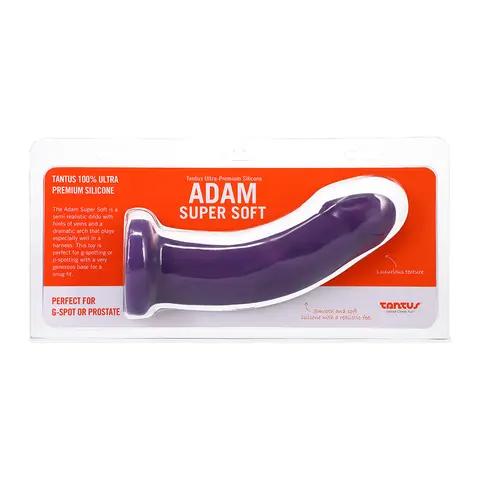 Tantus Adam Super Soft Semi-Realistic Dildo Amethyst