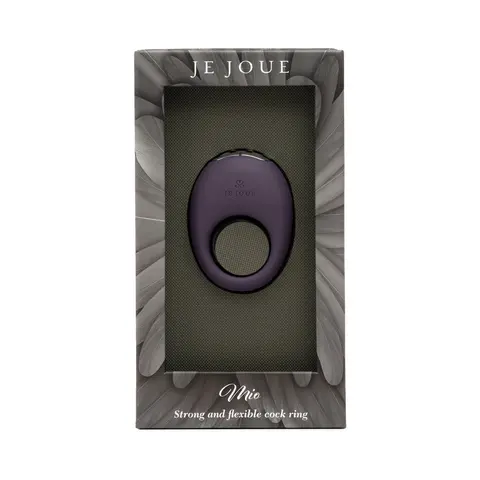 Je Joue Mio Rechargeable Vibrating Silicone Cock Ring in Purple