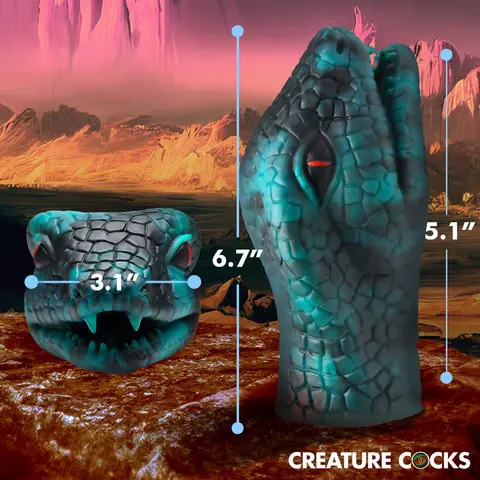 Creature Cocks Serpentine Stroker Silicone Masturbator Green