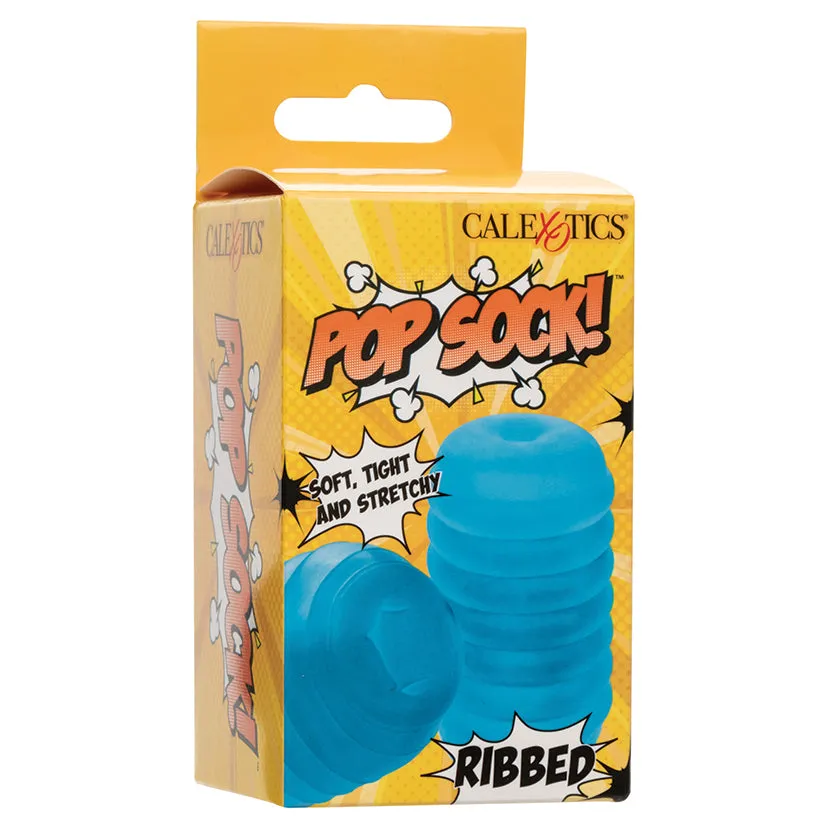 Pop Sock Ribbed in Blue