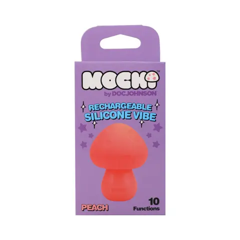 Mochi Mushroom Rechargeable Silicone Vibe in Peach