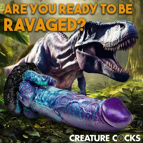 Creature Cocks XL Dino Dick Dinosaur Silicone Dildo