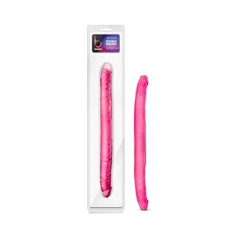 B Yours 16 in. Double Dildo in Pink