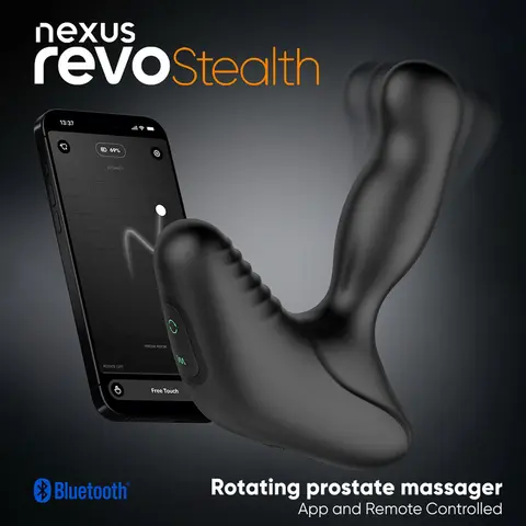 Nexus Revo Stealth App Enabled Rotating and Vibrating Remote Control Prostate Massager