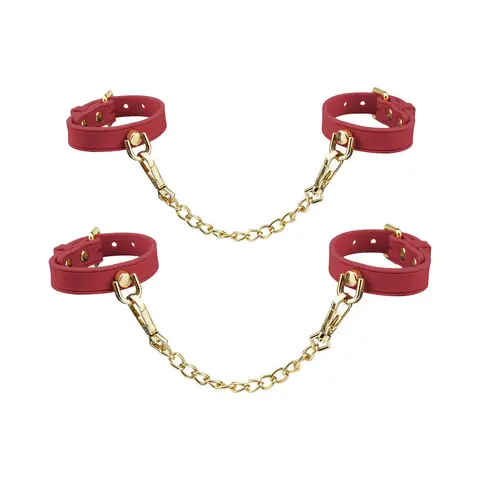Temptasia Ardor Wrist & Ankle Restraints in Red