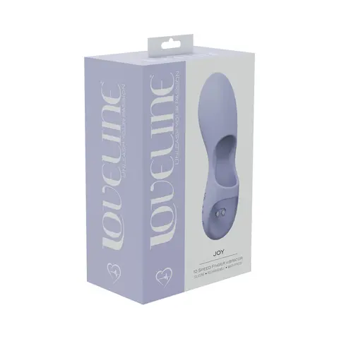 LoveLine Joy 10 Speed Finger Vibe Silicone Rechargeable Waterproof in Lavender