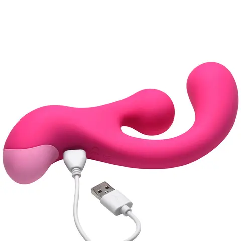 BANG! Gyro Rabbit Silicone Vibrator in Pink
