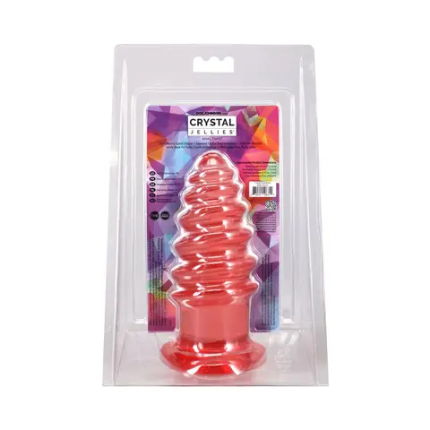 Crystal Jellies Anal Twist 7 in. in Pink