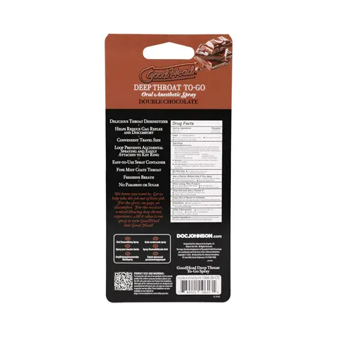 GoodHead Deep Throat Spray To-Go Double Chocolate .30 oz.