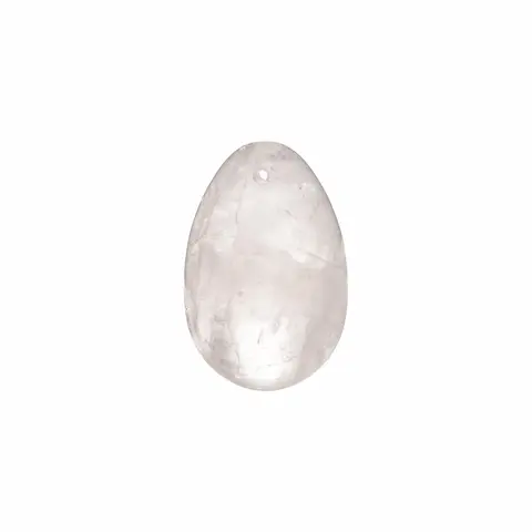 Chakrubs Prism Yoni Egg Clear Quartz (drilled)