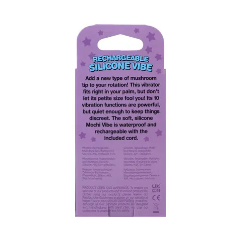 Mochi Mushroom Rechargeable Silicone Vibe in Peach
