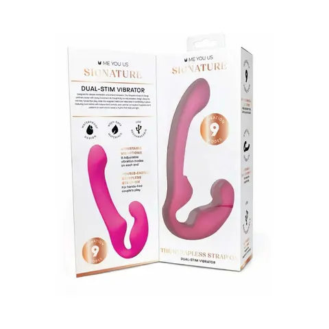 Me You Us Signature The Strapless Strap-On in Pink