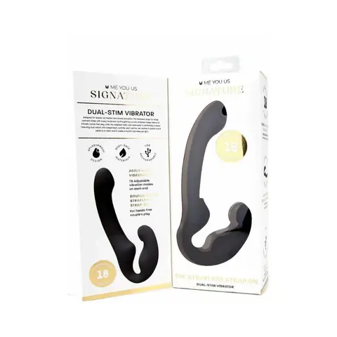 Me You Us Signature The Strapless Strap-On in Black
