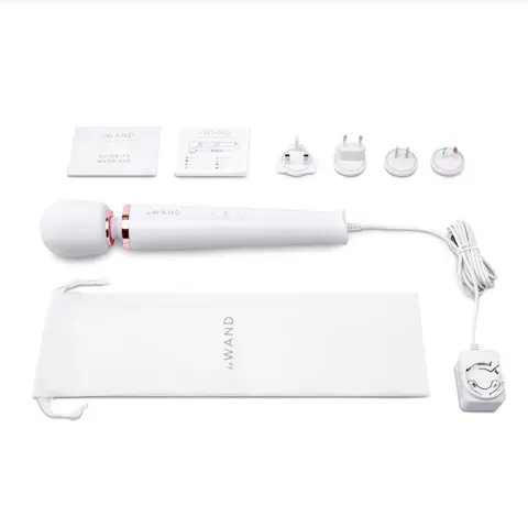 Le Wand Plug-In Vibrating Massager in White