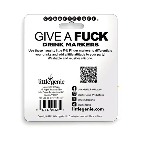 FU Finger Drink Markers