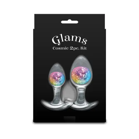 Cosmic Glams 2-Piece Plug Kit in Rainbow
