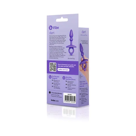 b-Vibe Butties Dart Silicone Anal Plug
