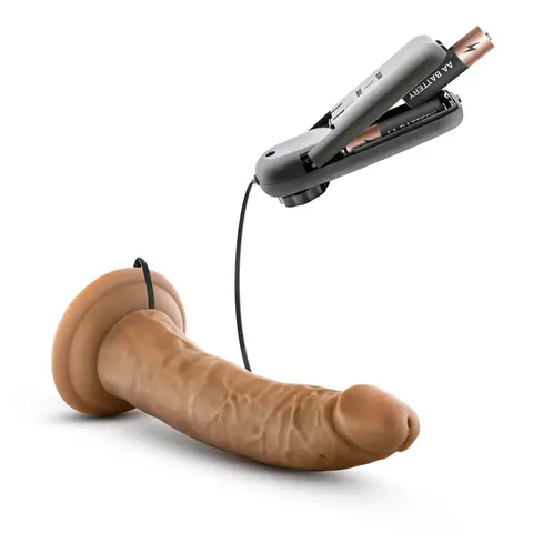 Dr. Skin Dr. Dave Realistic 7 in. Vibrating Dildo in Tan