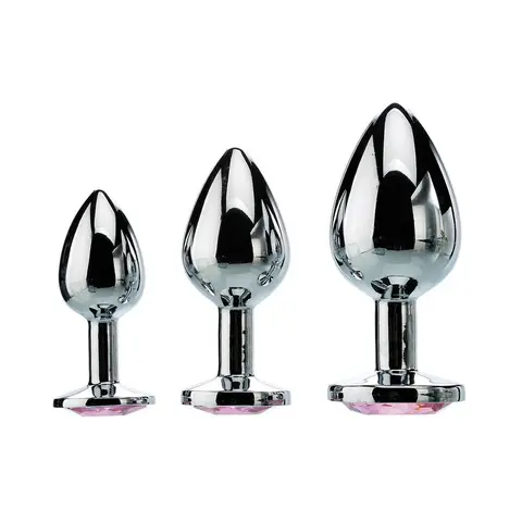 Adam & Eve Pink Gem Anal Plug Set