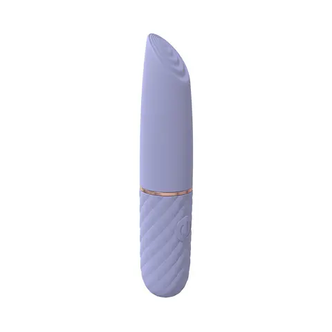 LoveLine Beso 10 Speed Vibrating Mini-Lipstick Silicone Rechargeable Waterproof in Lavender