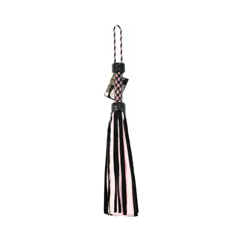 Suede & Fluff Mini Flogger in Pink