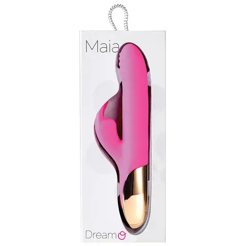 Maia Dream Rechargeable Silicone Rabbit Pink 8.5 in.