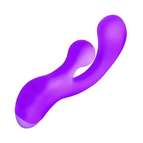 BANG! Gyro Rabbit Silicone Vibrator in Purple