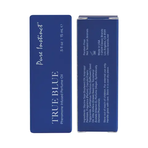 Pure Instinct Pheromone Perfume Oil With Dropper True Blue 15 ml 0.5 fl. oz.