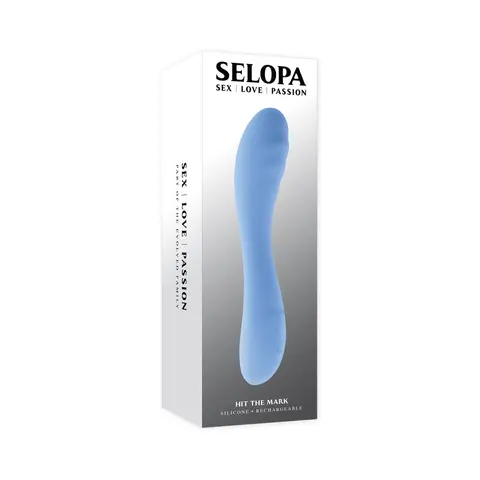 Selopa Hit The Mark Curved-Shaft Vibrator Blue