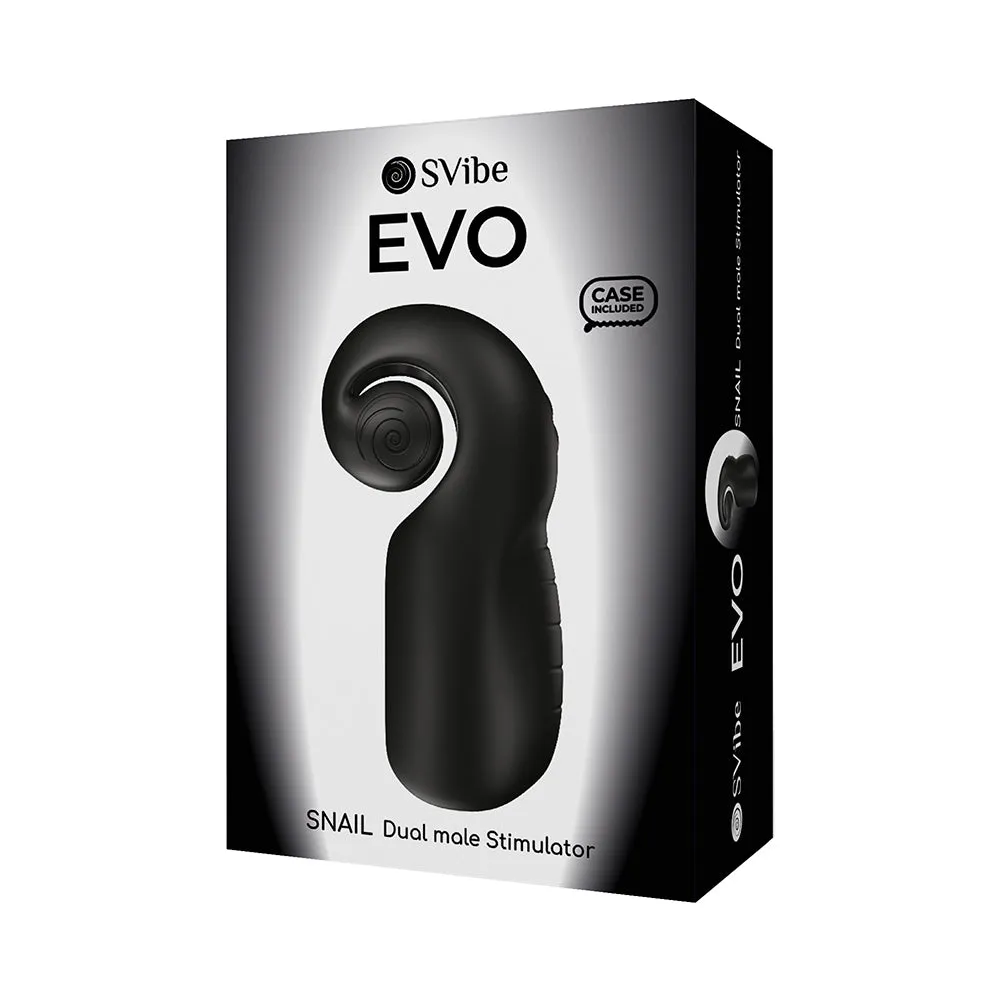 SVibe Snail Evo Rechargeable Masturbator Black