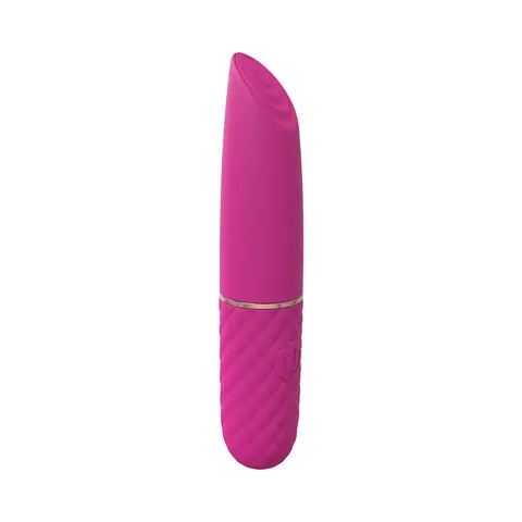 LoveLine Beso 10 Speed Vibrating Mini-Lipstick Silicone Rechargeable Waterproof in Pink