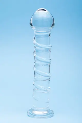 Clarity Seraphic Spiral Glass Dildo