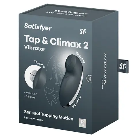 Satisfyer Tap and Climax 2 in Grey